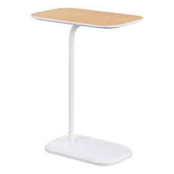 CONVENIENCE CONCEPTS Oslo C End Table In Wood Finish With Walnut Wood Top In White