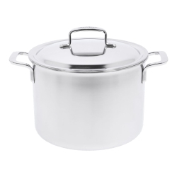 DEMEYERE Intense 5 8 L 18/10 Stainless Steel Stock Pot With Double Walled Lid