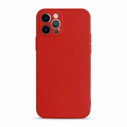 SUPERSHIELD Ultra Thin Solid Matte Silicon Tpu Soft Phone Case Camera Protective Back Cover for Apple Iphone 11 Pro Max -Red