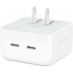 CSMART [Apple Mfi Cert] 35W Dual USB C Pd 3.0 Fast Wall Charger Power Adapter for Macbook Iphone 15 Ipad Air Mini Pro Samsung Google