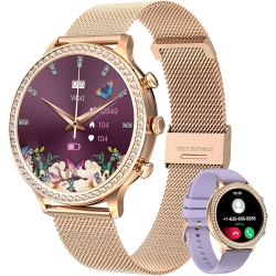 LIGE Smart Watch for Women Dial Answer Calls, Fashion Smartwatch Fitness Tracker With 24H Heart Rate Blood Oxygen Sleep Monitor 20 Sports Modes