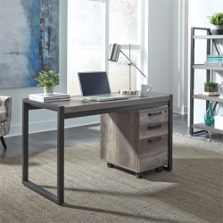 LIBERTY FURNITURE Tanners Creek Medium 2 Piece Desk Set In Gray