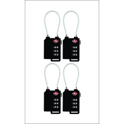 INEWTECK 3 Digit Tsa Security Combination Lock, for Luggage, Suitcases, Bags In Black