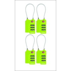 INEWTECK 3 Digit Tsa Security Combination Lock, for Luggage, Suitcases, Bags In Green