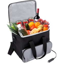 IVATION Portable Electric Cooler Bag, (15 L) Thermoelectric Portable Cooler