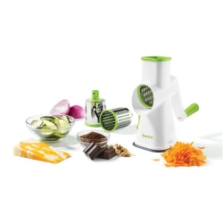 STARFRIT - Rotary Grater, 3 Interchangeable Barrels, Suction Cup Base In Green