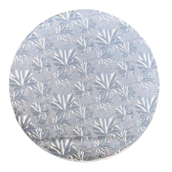 EASYSWEETZ Round Cake Board – 8″ X ½ ” Thick - 6 PCs. In Silver