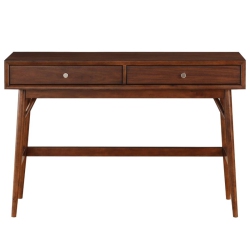 LEXICON Frolic Wood 2 Drawer Console Table In In Brown