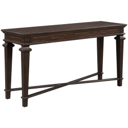 LEXICON Tobias 56" Traditional Wooden Console Table In Espresso