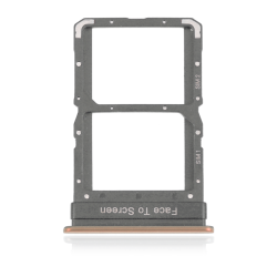 ESOURCE PARTS Replacement Dual Sim Card Tray Compatible for Xiaomi Mi 10 5G / Mi 10 Pro (Peach Gold)