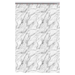 ITY INTERNATIONAL - Polyester Shower Curtain, 71" X 71", Marble Pattern