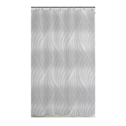ITY INTERNATIONAL - Peva Shower Curtain, 71" X 71", Wave Pattern