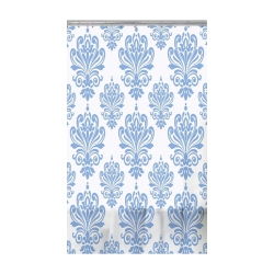 ITY INTERNATIONAL - Peva Shower Curtain, 71" X 71" And White In Blue
