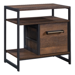 SAUDER Briarbrook Engineered Wood/metal Night Stand In Barrel Oak