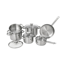 ZWILLING Joy Cookware Set, 10 Piece 18/10 Stainless Steel
