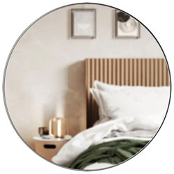 Hubba 34" Modern Wall Mirror - Brass