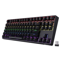 RK ROYAL KLUDGE Rk87 Sink87G RGB Wireless Tkl Mechanical Gaming Keyboard, 87 Keys No Numpad Tenkeyless Compact 2.4G Wireless Keyboard \w Tactile