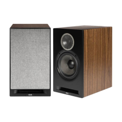 ELAC Debut Reference Dbr62-Bk Bookshelf Speakers (Black/walnut Pair)