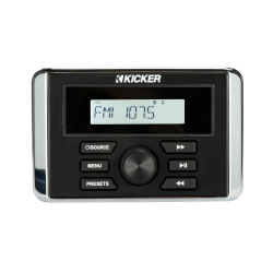 KICKER 46Kmc3 Kmc3 Weather-Resistant Gauge-Style Media Center W/bluetooth; Rohs Compliant