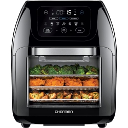 CHEFMAN Multifunctional Digital Air Fryer+ Rotisserie, Dehydrator, Convection Oven, 17 Touch Screen Presets, Dehydrate & Bake, Auto Shutoff