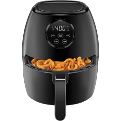 CHEFMAN Turbofry 3.6 Quart Air Fryer Oven W/ Digital Touch Screen, Dishwasher Safe Flat Basket, W/ 60 Minute Timer & Auto Shutoff, Bpa-Free, Matte
