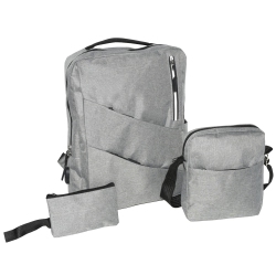 CLUB ROCHELIER Backpack 3 Piece Set In Grey