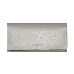 CLUB ROCHELIER Ladies Leather Clutch Wallet With Gusset Taupe In Multicolor