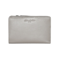 CLUB ROCHELIER Ladies Medium Leather Bifold Wallet Taupe In Multicolor