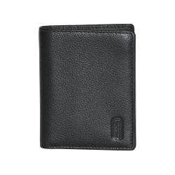 CLUB ROCHELIER Men's Snap Cardholder And Billfold Wallet In Black