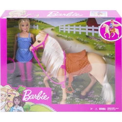 MATTEL Barbie And Horse Doll Set