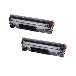 MAX SAVING - 2Pack Compatible Toner Cartridge for HP 35A Cb435A, HP Laserjet P1005, P1006, P1007 In Black