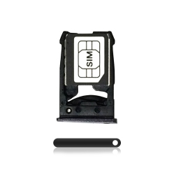 ESOURCE PARTS Replacement Sim Card Tray Compatible for Nexus 6 (Black)