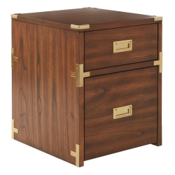 OSP HOME FURNISHINGS Wellington 2 Drawer File Cabinet In Toasted Wheat Fully Assembled In Brown