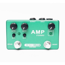 MOSKY Amp Turbo Handmade Preamp Overdrive + Boost Guitar Effect True Bypass