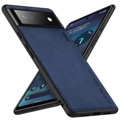 HLD Google Pixel 6A Case Drop Protective Thin Dual Layer Shockproof Bumper Cases Full Body Rugged Hard PC Back Anti-Scratch Microfiber Surface \w