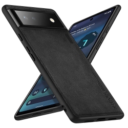 HLD Google Pixel 6A Case Drop Protective Thin Dual Layer Shockproof Bumper Cases Full Body Rugged Hard PC Back Anti-Scratch Microfiber Surface \w