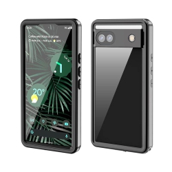 HLD Google Pixel 6A Case Waterproof, Ip68 Certified Waterproof Shockproof Built-In Screen Protector Full Body Case for Pixel 6A 2022 (Black)