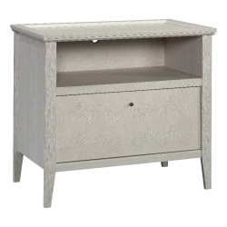 SAUDER Larkin Ledge Engineered Wood And Metal Lateral File In Glacier Oak