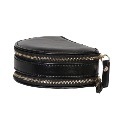 MELE AND CO Duo Mini Vegan Leather Travel Jewelry Case In Black