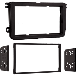 GENERIC 95-9011B Double Din Mount Kit for 2005-Up Volkswagen Vehicles, (Matte Black) (95-9011B)