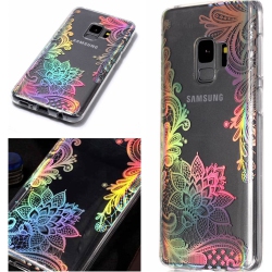 GENERIC for Samsung Galaxy S9 Case Clear Silicone Phone Cover And Screen Protector, Creative Plating Design With Bright