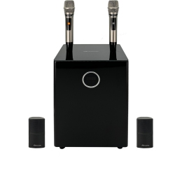 RESONIC Pk-2.1 2.1Ch Home Cinema & Karaoke Speaker System, Comes With Wireless Microphone & 8 Inch Subwoofer