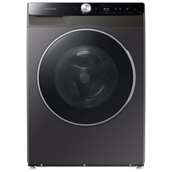 Open Box - Samsung 2.9 Cu Ft High Efficiency Front Load Steam Washer (WW25B6900AX/AC) -Inox -Perfect Condition