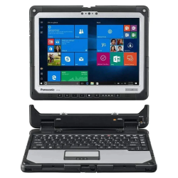 PANASONIC Refurbished (Good) - Toughbook Cf-33, Rugged 2-In-1, 12", Intel I5-7300U, 4G Lte, Dgps, Barcode, 8GB, 512GB SSD, Hello Webcam, Rear Cam