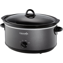 CROCKPOT Crock-Pot 7 Qt Large Capacity Design to Shine Versatile Food Slow Cooker, Home Cooking Kitchen Appliance (Scv700-Kc) In Charcoal