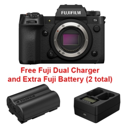 FUJIFILM X-H2S Bundle + Bcw-235 Charger + Extra Pw235 Battery. Canada Authorized