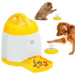 ARF PETS Dog Treat Dispenser With Remote Button, Intetactive Dog Toy for Memory Training