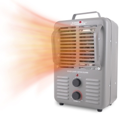 LONDON SUNSHINE Milkhouse Utility Electric Portable Heater With Steel Body And Thermostat (1500-Watt)