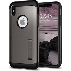 SPIGEN INC Spigen Slim Armor Iphone Case With Air Cushion Technology And Hybrid Drop Protection for Iphone Xs/x - Gunmetal…