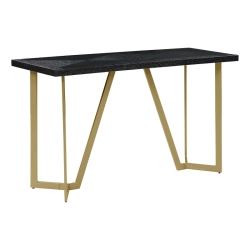 BEST QUALITY Wood Console Table With Gold Painted Legs In Black